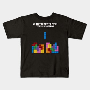 Tetris Fitting In Kids T-Shirt